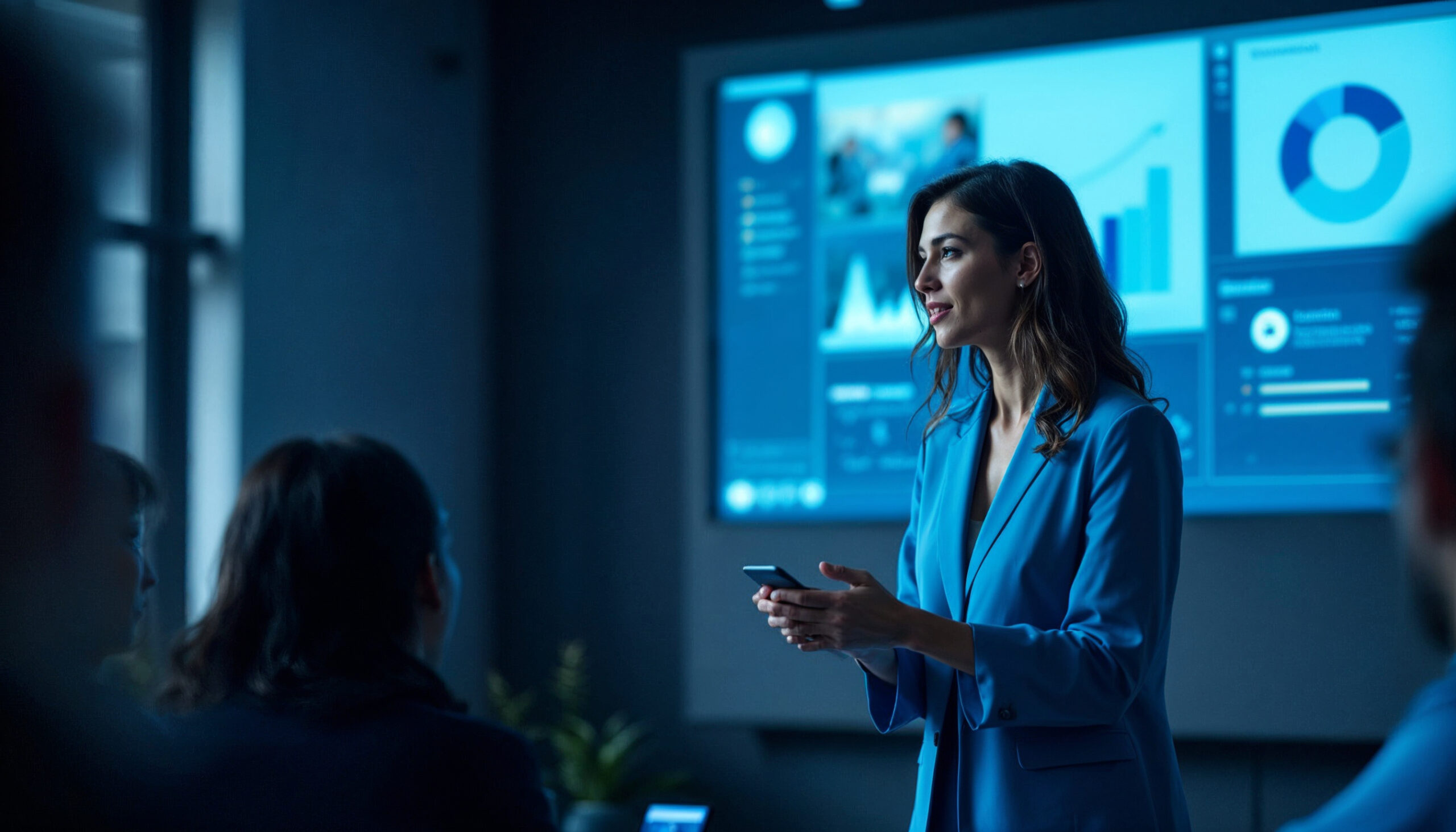 The Psychology of the Color BLUE in Business Presentations