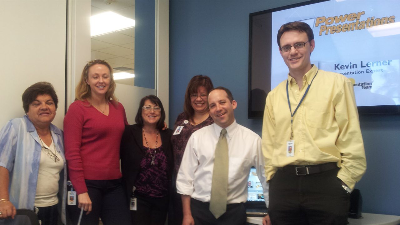 Professional Speaker Kevin Lerner with Group at ADT